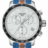 Buy Shop Tissot Quickster Chronograph NBA New York Kicks White Dial Multicolored Nato Strap Watch For Men - T095.417.17.037.06 USA Online