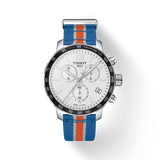 Buy Shop Tissot Quickster Chronograph NBA New York Kicks White Dial Multicolored Nato Strap Watch For Men - T095.417.17.037.06 USA Online