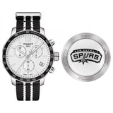 Buy Shop Tissot Quickster Chronograph NBA San Antonio Spurs Edition White Dial Two Tone NATO Strap Watch for Men - T095.417.17.037.07 USA Online