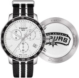 Buy Shop Tissot Quickster Chronograph NBA San Antonio Spurs Edition White Dial Two Tone NATO Strap Watch for Men - T095.417.17.037.07 USA Online