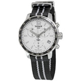 Buy Shop Tissot Quickster Chronograph NBA San Antonio Spurs Edition White Dial Two Tone NATO Strap Watch for Men - T095.417.17.037.07 USA Online