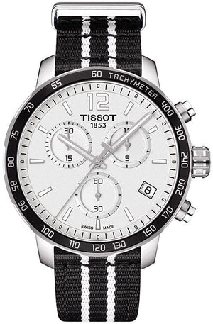 Buy Shop Tissot Quickster Chronograph NBA San Antonio Spurs Edition White Dial Two Tone NATO Strap Watch for Men - T095.417.17.037.07 USA Online