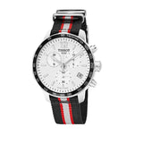 Buy Shop Tissot Quickster Chronograph NBA Toronto Raptors White Dial Two Tone NATO Strap Watch for Men - T095.417.17.037.16 USA Online