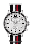 Buy Shop Tissot Quickster Chronograph NBA Toronto Raptors White Dial Two Tone NATO Strap Watch for Men - T095.417.17.037.16 USA Online