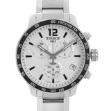 Buy Shop Tissot Quickster Chronograph Silver Dial Watch For Men - T095.417.11.037.00 USA Online