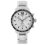 Buy Shop Tissot Quickster Chronograph Silver Dial Watch For Men - T095.417.11.037.00 USA Online