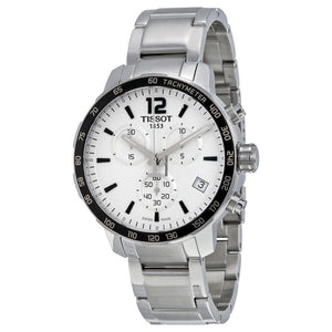 Buy Shop Tissot Quickster Chronograph Silver Dial Watch For Men - T095.417.11.037.00 USA Online