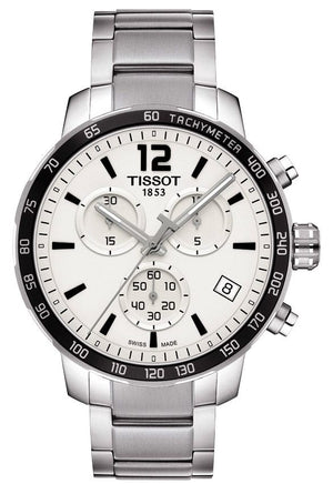 Buy Shop Tissot Quickster Chronograph Silver Dial Watch For Men - T095.417.11.037.00 USA Online