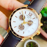 Buy Shop Tissot Quickster Chronograph Silver Dial Watch For Men - T095.417.36.037.01 USA Online