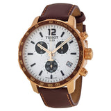 Buy Shop Tissot Quickster Chronograph Silver Dial Watch For Men - T095.417.36.037.01 USA Online