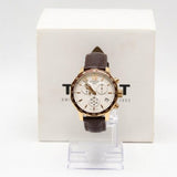 Buy Shop Tissot Quickster Chronograph White Dial Brown Leather Strap Watch For Men - T095.417.36.037.02 USA Online