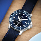 Buy Shop Tissot Seastar 1000 Powermatic 80 Silicium Blue Dial Blue Nylon Strap Watch For Men - T120.407.17.041.01 USA Online