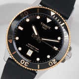 Buy Shop Tissot Seastar 1000 Black Dial Black Rubber Strap Watch For Men - T120.410.27.051.00 USA Online