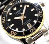 Buy Shop Tissot Seastar 1000 Black Dial Silver Steel Strap Watch For Men - T120.210.21.051.00 USA Online