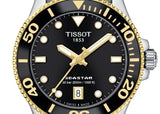 Buy Shop Tissot Seastar 1000 Black Dial Silver Steel Strap Watch For Men - T120.210.21.051.00 USA Online