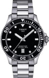 Buy Shop Tissot Seastar 1000 Black Dial Silver Steel Strap Watch For Men - T120.410.11.051.00 USA Online