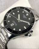 Tissot Seastar 1000 Black Dial Silver Steel Strap Watch For Men - T120.410.11.051.00