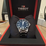 Tissot Seastar 1000 Black Dial Silver Steel Strap Watch For Men - T120.410.11.051.00