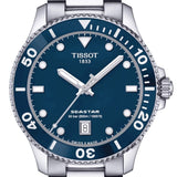 Buy Shop Tissot Seastar 1000 Blue Dial Silver Steel Strap Watch For Men - T120.410.11.041.00 USA Online