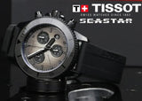 Buy Shop Tissot Seastar 1000 Chronograph Black Dial Black Rubber Strap Watch for Men - T120.217.37.061.00 USA Online
