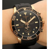Buy Shop Tissot Seastar 1000 Chronograph Black Dial Black Rubber Strap Watch For Men - T120.417.37.051.00 USA Online