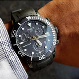 Buy Shop Tissot Seastar 1000 Chronograph Black Dial Black Rubber Strap Watch For Men - T120.417.37.051.02 USA Online