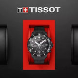 Buy Shop Tissot Seastar 1000 Chronograph Black Dial Black Rubber Strap Watch For Men - T120.417.37.051.02 USA Online