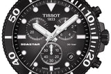 Buy Shop Tissot Seastar 1000 Chronograph Black Dial Black Rubber Strap Watch For Men - T120.417.37.051.02 USA Online