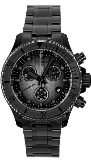 Buy Shop Tissot Seastar 1000 Chronograph Black Dial Black Steel Strap Watch for Men - T120.217.33.061.00 USA Online