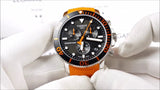 Buy Shop Tissot Seastar 1000 Chronograph Black Dial Orange Rubber Strap Watch For Men - T120.417.17.051.01 USA Online