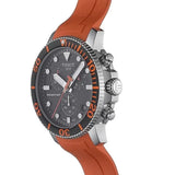 Buy Shop Tissot Seastar 1000 Chronograph Black Dial Orange Rubber Strap Watch For Men - T120.417.17.051.01 USA Online