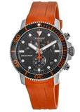 Buy Shop Tissot Seastar 1000 Chronograph Black Dial Orange Rubber Strap Watch For Men - T120.417.17.051.01 USA Online