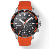 Buy Shop Tissot Seastar 1000 Chronograph Black Dial Orange Rubber Strap Watch For Men - T120.417.17.051.01 USA Online
