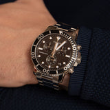 Buy Shop Tissot Seastar 1000 Chronograph Black Dial Silver Steel Strap Watch For Men - T120.417.11.051.00 USA Online