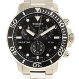 Buy Shop Tissot Seastar 1000 Chronograph Black Dial Silver Steel Strap Watch For Men - T120.417.11.051.00 USA Online