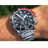 Buy Shop Tissot Seastar 1000 Chronograph Black Dial Silver Steel Strap Watch For Men - T120.417.11.051.01 USA Online