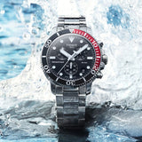 Buy Shop Tissot Seastar 1000 Chronograph Black Dial Silver Steel Strap Watch For Men - T120.417.11.051.01 USA Online