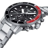 Buy Shop Tissot Seastar 1000 Chronograph Black Dial Silver Steel Strap Watch For Men - T120.417.11.051.01 USA Online