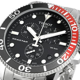 Buy Shop Tissot Seastar 1000 Chronograph Black Dial Silver Steel Strap Watch For Men - T120.417.11.051.01 USA Online