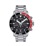 Buy Shop Tissot Seastar 1000 Chronograph Black Dial Silver Steel Strap Watch For Men - T120.417.11.051.01 USA Online