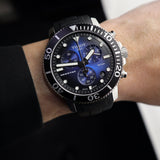 Buy Shop Tissot Seastar 1000 Chronograph Blue Dial Black Rubber Strap Watch For Men - T120.417.17.041.00 USA Online