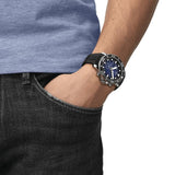 Buy Shop Tissot Seastar 1000 Chronograph Blue Dial Black Rubber Strap Watch For Men - T120.417.17.041.00 USA Online