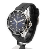 Buy Shop Tissot Seastar 1000 Chronograph Blue Dial Black Rubber Strap Watch For Men - T120.417.17.041.00 USA Online