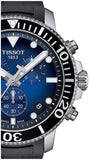 Buy Shop Tissot Seastar 1000 Chronograph Blue Dial Black Rubber Strap Watch For Men - T120.417.17.041.00 USA Online