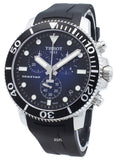 Buy Shop Tissot Seastar 1000 Chronograph Blue Dial Black Rubber Strap Watch For Men - T120.417.17.041.00 USA Online