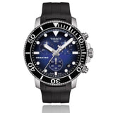 Buy Shop Tissot Seastar 1000 Chronograph Blue Dial Black Rubber Strap Watch For Men - T120.417.17.041.00 USA Online