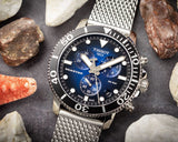 Buy Shop Tissot Seastar 1000 Chronograph Blue Dial Silver Mesh Bracelet Watch For Men - T120.417.11.041.02 USA Online