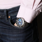 Buy Shop Tissot Seastar 1000 Chronograph Blue Dial Silver Mesh Bracelet Watch For Men - T120.417.11.041.02 USA Online