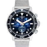 Buy Shop Tissot Seastar 1000 Chronograph Blue Dial Silver Mesh Bracelet Watch For Men - T120.417.11.041.02 USA Online