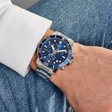 Buy Shop Tissot Seastar 1000 Chronograph Blue Dial Silver Steel Strap Watch For Men - T120.417.11.041.00 USA Online